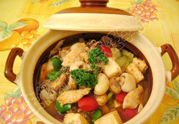 什锦海鲜豆腐煲做法 - 飞舞 - 飞舞的博客 安徽新东方烹饪学院-什锦海鲜豆腐煲做法